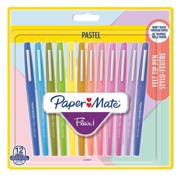 Papermate Flair stiftpennor Medium 6 styck