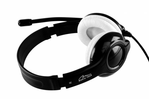 Media-Tech EPSILION USB MT3573 Hovedtelefoner Ledningsført Headset Opkald/musik Sort