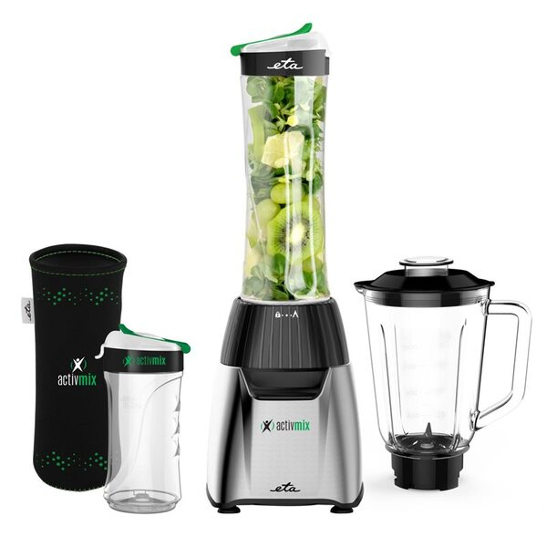 Miniatyrbillede 1 af 10: Eta ETA210390000 blender 1 L Sportsblender 350 W Sort, Rustfrit stål, Transparent