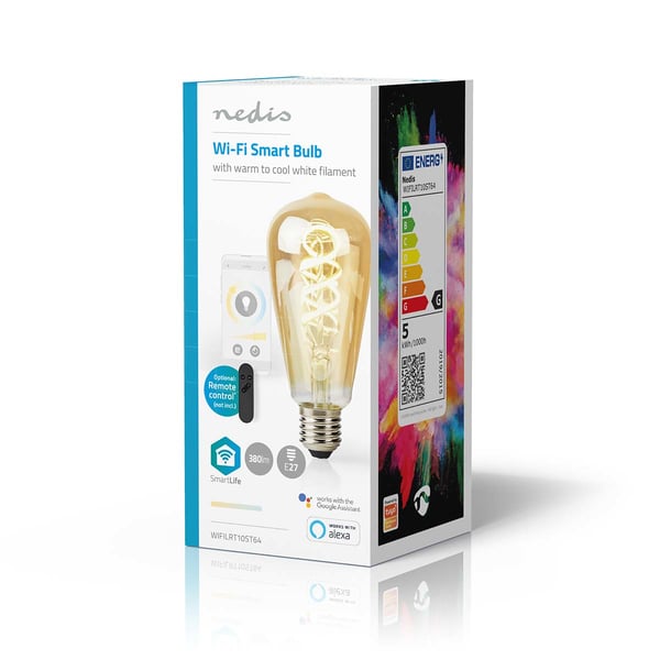 Nedis SmartLife LED-lampe Kold hvid, Varm hvid 4,9 W E27 G