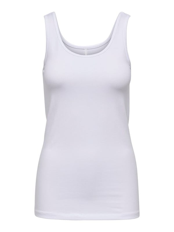 ONLY 15095808 Tanktop Rund halsudskæring Ærmeløs Bomuld, Elastin