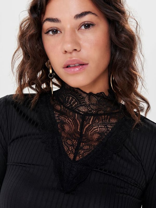 ONLY 15166244 Top (tøj) Langærmet Elastin, Polyester