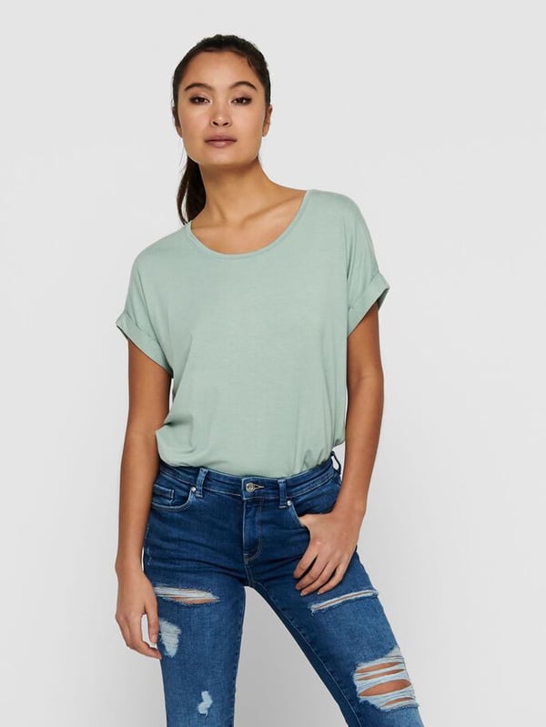 ONLY 15106662 T-shirt Rund halsudskæring Kort ærme Elastin, Polyester, Viskose ONLY 15106662 T-shirt Rund halsudskæring Kort ærme Elastin, Polyester, Viskose
