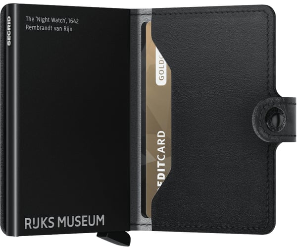 Secrid Miniwallet Art Tegnebog Brun Aluminium, Læder
