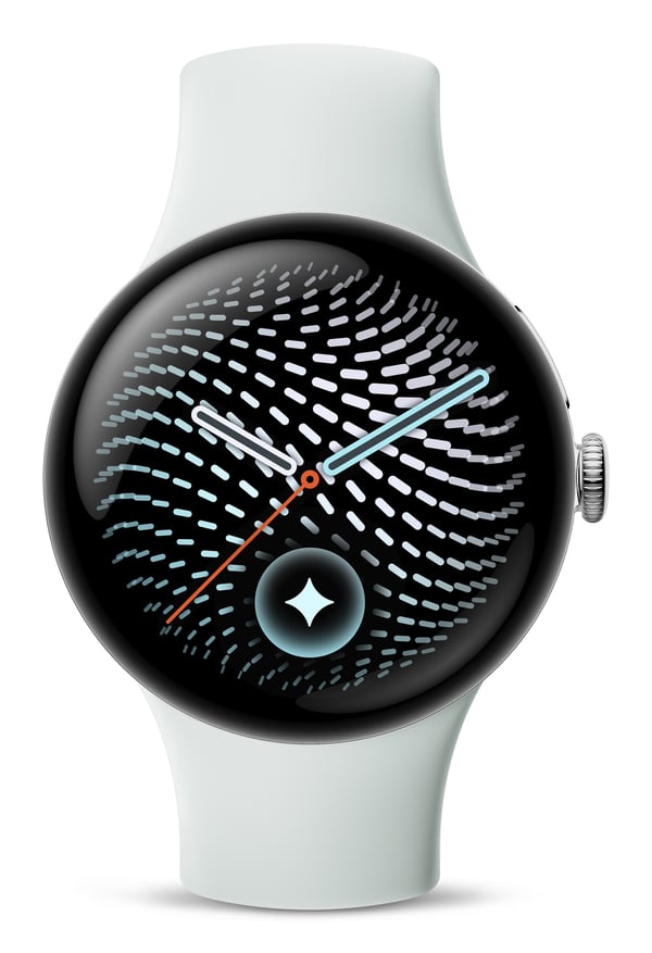 Google Pixel Watch 5 AMOLED 41 mm Digital Berøringsskærm Sølv Wi-Fi GPS (satellit)