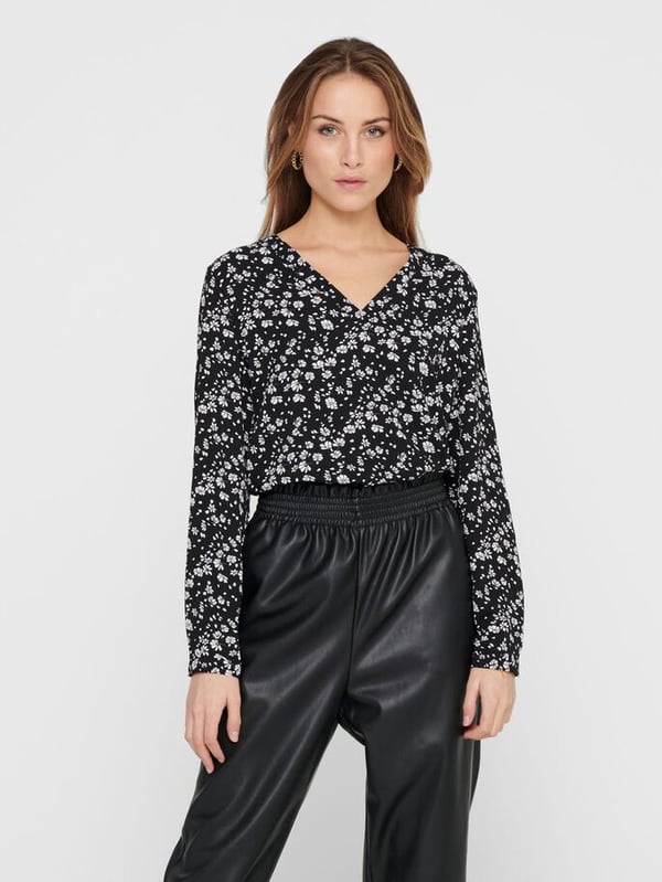 ONLY 15223907 Top (tøj) V-hals Langærmet Polyester