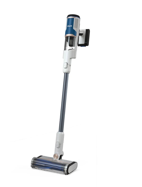 Miniatyrbild 1 av 8: Shark BU1120DE upprättstående dammsugare och elektrisk sopborste Skaftdammsugare, 2-i-1 Batteri Torr Utan påse 0,42 l Svart, Blå, Vit