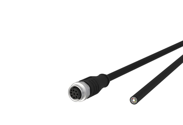 METZ CONNECT 142MHA20020 sensor- och aktuatorkabel 2 m M12 Svart