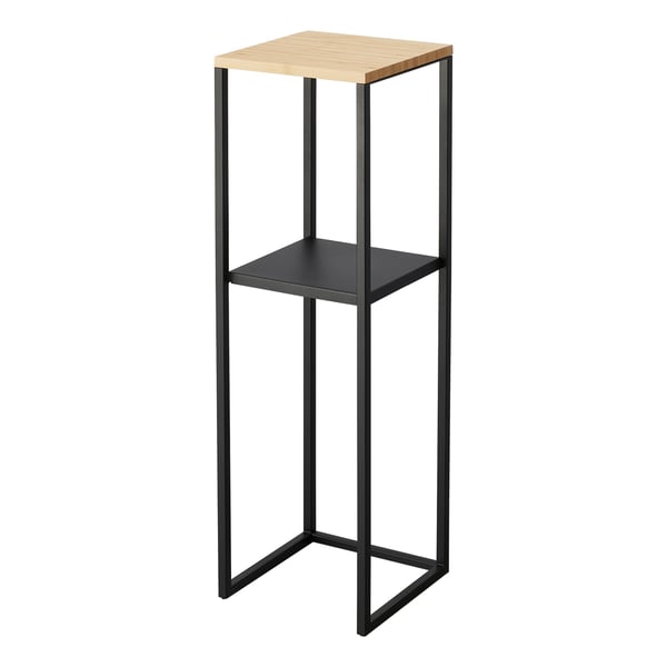 Miniatyrbillede 1 af 6: Yamazaki 5984 Flydende hylde Fritstående Bamboo, Stål Sort, Træ