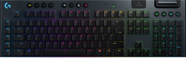 Miniatyrbillede 1 af 9: Logitech G 920-010591 tastatur Mus inkluderet Spil RF trådløs + Bluetooth QWERTY Italiensk Sort
