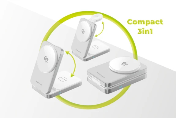 Mobile Origin MO-FCHS-PW35-SLV mobiililaitteen laturi Älypuhelin, Älykello, Kuulokkeet, Kuulokkeet Hopea USB Langaton lataaminen Sisätila