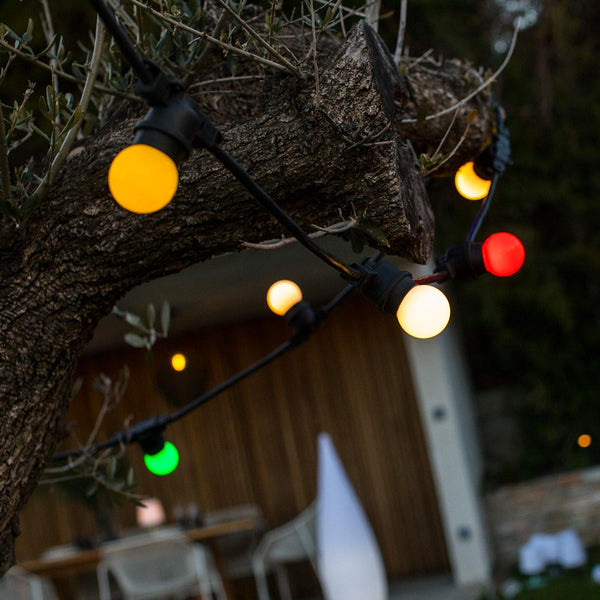Lumisky Party Guinguette Solar ljusslinga 5,7 m 10 lamp(or) LED