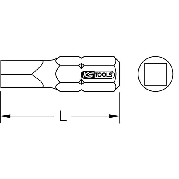 Miniatyrbild 2 av 2: KS Tools 911.7884 stjärnskruvmejselborr 1 styck