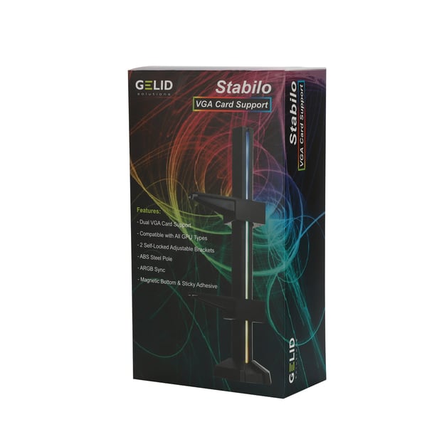 Gelid Solutions ST-RGB-01 teline/pidike Grafiikkakortti Musta