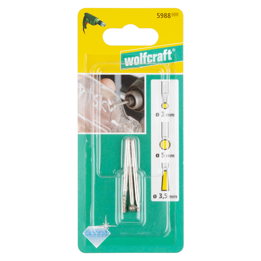 Miniatyrbillede 5 af 5: wolfcraft GmbH 5988000 borehoved Boresæt 3 stk