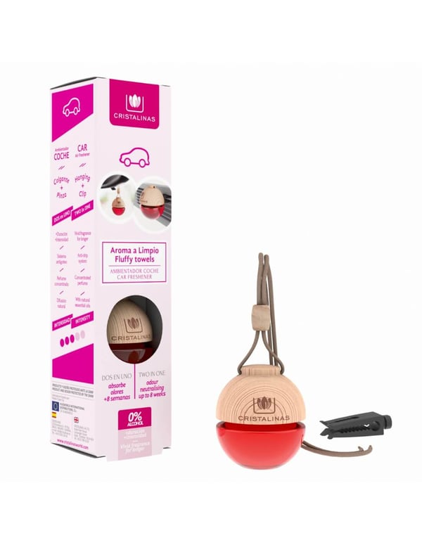 Miniatyrbillede 1 af 3: Cristalinas Car air freshener Fluffy Towels 6 ml Luftfrisker på dåse
