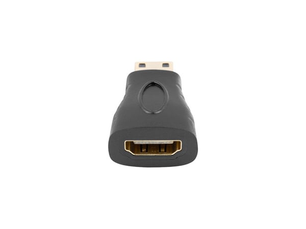 Miniatyrbillede 2 af 3: Lanberg AD-0037-BK kabel kønsskifter HDMI HDMI Mini-C Sort