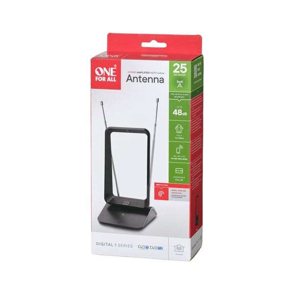 Pikkukuva 2 / 2: One For All Performance Line DVB-T Signal Overload Protection Antenne 5G televisioantenni Sisätila