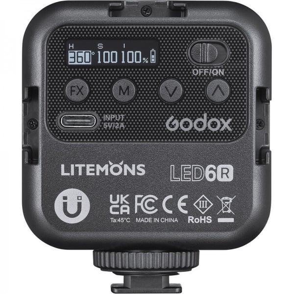 Miniatyrbild 8 av 8: Godox LED6R kamerablixtar Camcorder-blixt Svart