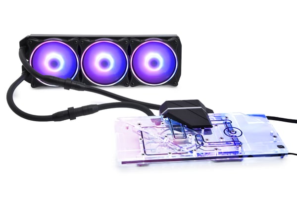 Miniatyrbild 1 av 7: Alphacool Eiswolf 2 AIO Grafikkort Allt-i-ett vätskekylare 12 cm Svart, Transparent 1 styck