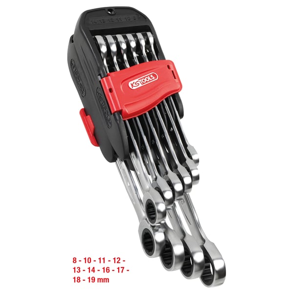 Pikkukuva 1 / 2: KS Tools 503.4250 räikkäväännin Kromivanadiini-teräs 72 kpl
