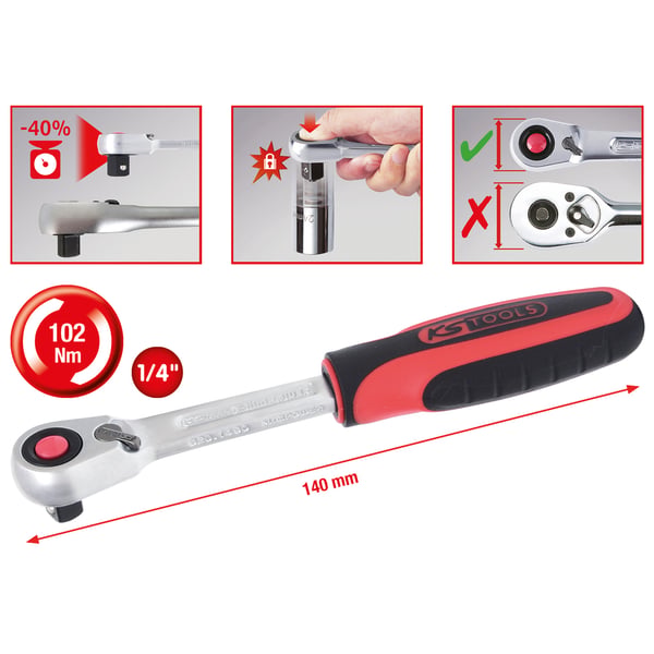 KS Tools 920.1490 spärrnyckel Kromvanadinstål 72 styck
