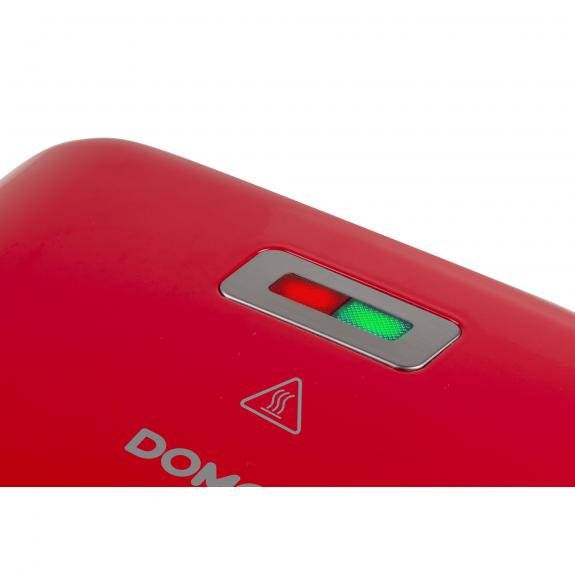 Miniatyrbillede 14 af 18: Domo DO9242W vaffeljern 2 vaffel/vafler 750 W Rød