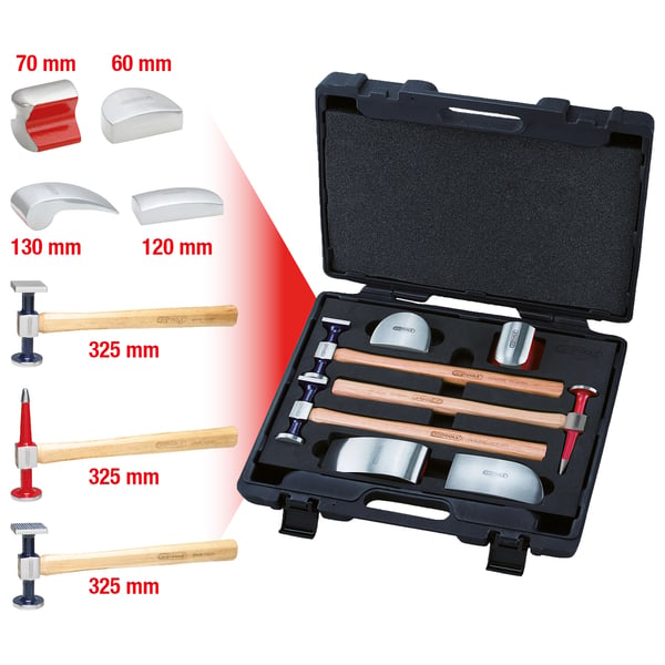 Miniatyrbild 1 av 2: KS Tools 140.2100 mekanisk verktygssats 7 verktyg