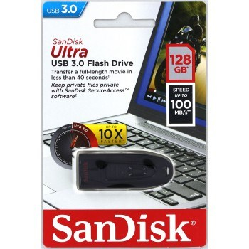SanDisk 124109 USB-sticka 128 GB USB Type-A 3.2 Gen 1 (3.1 Gen 1) Svart