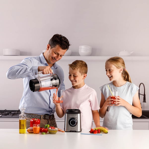 Miniatyrbillede 5 af 11: Taurus PRIOR ADVANCE 1800 2 L Bordplade blender 1800 W Sort, Rustfrit stål, Transparent