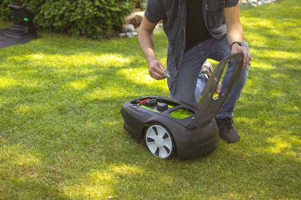 Greenworks 2513107 plæneklipper Robot plæneklipper Batteri Sort, Grøn