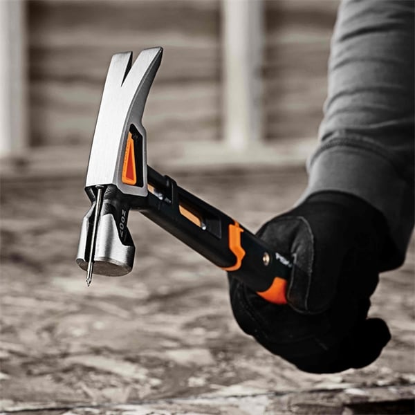 Fiskars 1020214 hammare Klohammare Svart, Metallisk, Orange
