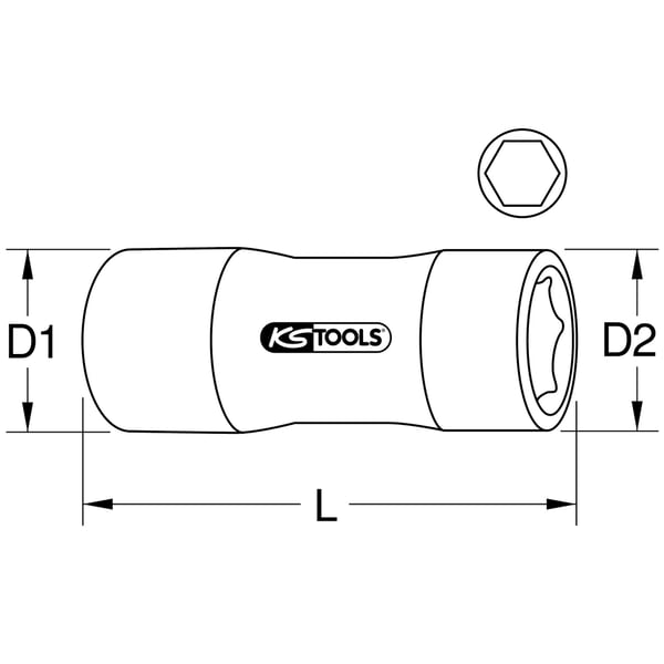 KS Tools 117.2401 stiksæt Sokkel