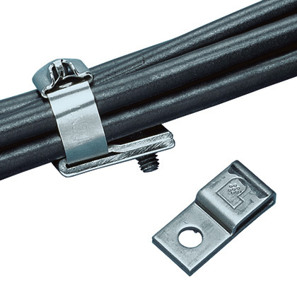 Panduit MTM1H10-C kabelsamler Rustfrit stål Sølv 100 stk