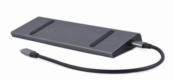 Pikkukuva 2 / 7: Gembird A-CM-COMBO9-02 kannettavien tietokoneiden telakka ja porttitoistin Langallinen USB 3.2 Gen 1 (3.1 Gen 1) Type-C Harmaa