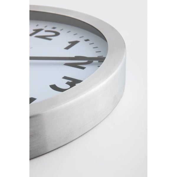 Miniatyrbillede 5 af 7: NeXtime 3999ARRC Væg- og bordur Kvartsur Cirkel Aluminium, Sort, Rød, Hvid
