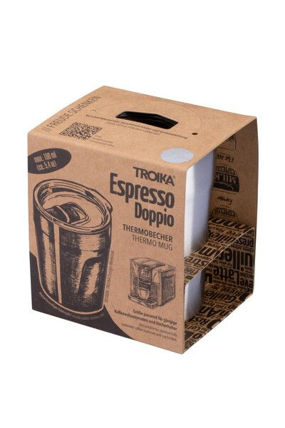TROIKA ESPRESSO DOPPIO 160 ml Sølv Rustfrit stål