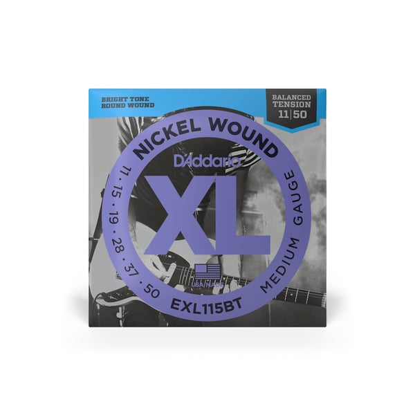 Miniatyrbillede 3 af 3: D'Addario EXL115BT streng til musikinstrument Elektrisk 6 stk Stål Guitar