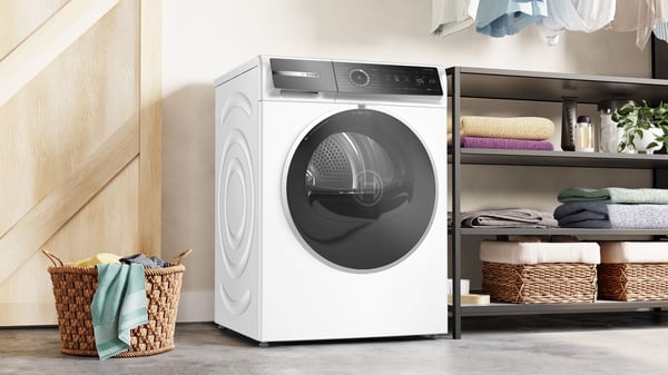 Miniatyrbillede 8 af 9: Bosch Serie 8 WRB247C0IT tørretumbler Fritstående Front-læsning 9 kg Hvid