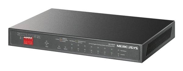 Mercusys MS110GMP netværksswitch Gigabit Ethernet (10/100/1000) Strøm over Ethernet (PoE) Sort