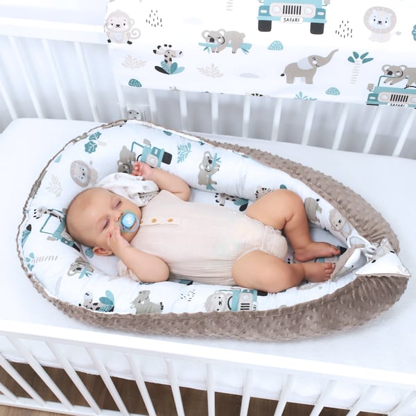 Totsy Baby KOK114_AFRYKA_50X90 spjälsängsgardin, skyddsdyna och foder