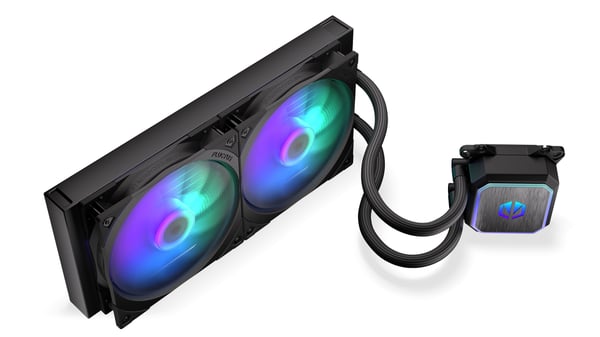 Miniatyrbillede 2 af 8: ENDORFY Navis F280 ARGB Computerkabinet Alt-i-en væskekøler 14 cm Sort 1 stk