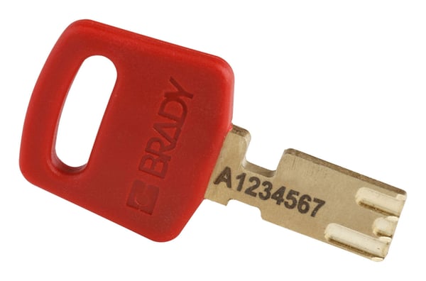 Miniatyrbild 4 av 5: Brady SafeKey Konventionellt hänglås 1 styck