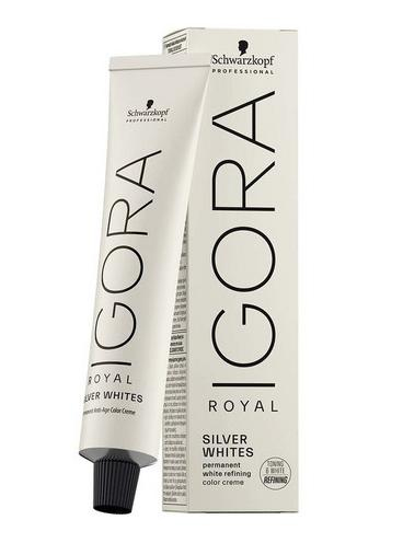 Miniatyrbillede 1 af 2: Schwarzkopf Igora Royal Silver Whites hårfarve Grå 60 ml