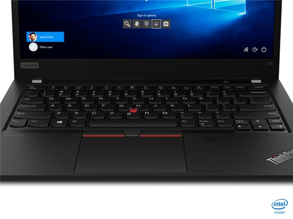 tecXL ThinkPad T14 Gen 1 (Intel) Intel® Core™ i5 i5-10310U Bärbar dator 35,6 cm (14") Pekskärm Full HD 16 GB DDR4-SDRAM 512 GB SSD Wi-Fi 6 (802.11ax) Windows 10 Pro Engelsk Svart
