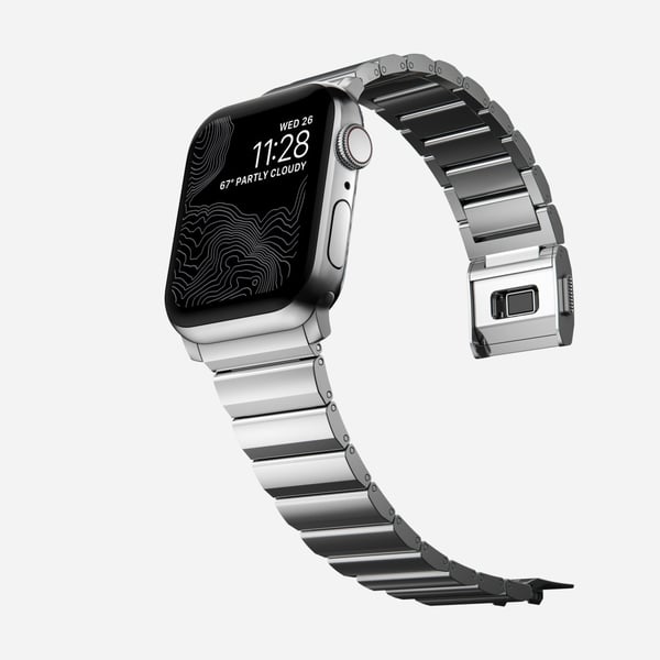 Miniatyrbillede 6 af 10: Nomad NM1A4HSXS0 Smart bærbart (wearable) tilbehør Band Sølv Rustfrit stål
