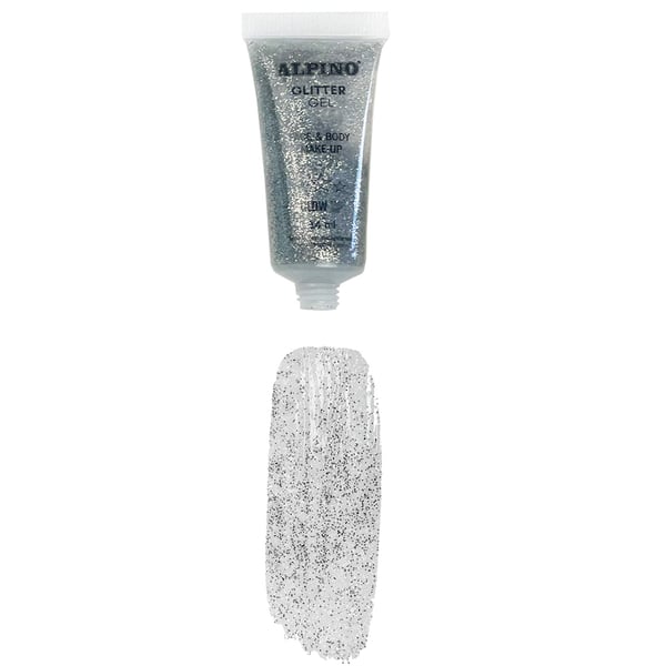 Miniatyrbild 1 av 3: Alpino DL000605 kosmetiskt glitter Silver 14 ml