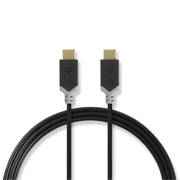 Nedis CCBW64700AT20 USB-kabel USB 3.2 Gen 1 (3.1 Gen 1) 2 m USB C 5 Gbit/sek. Sort