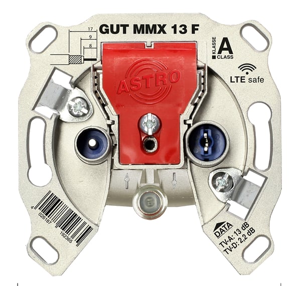 Miniatyrbillede 1 af 6: Astro GUT MMX 13 F stikkontakt Nikkel