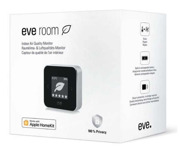 Miniatyrbillede 2 af 2: Eve Room smart home miljømæssig sensor Trådløs